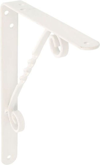 Amig Metallic Corner Shelf White 8835