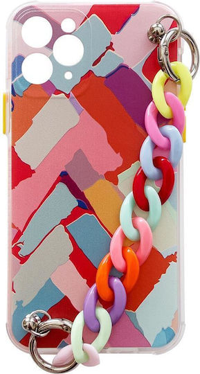 Color Chain Umschlag Rückseite Kunststoff mit Band Mehrfarbig (Redmi 10 / 10 2022)
