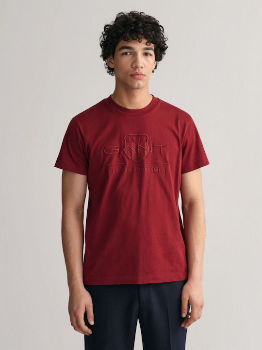 Gant Men's Short Sleeve T-shirt Red