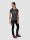 Lines Γυναικείο T-shirt Πεζοπορίας Fast Drying Γκρι