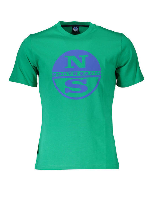 North Sails T-shirt Bărbătesc cu Mânecă Scurtă Verde