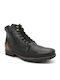 Leder Schwarz Stiefel mit Reißverschluss