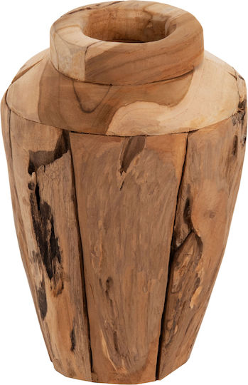HomeMarkt Vază Decorativă Lemn Galben 15x7x30cm 1buc