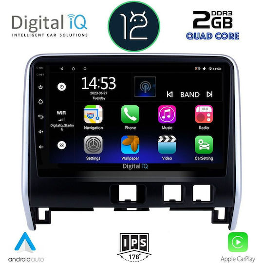 Digital IQ Автомобилна Аудио Система (Блутут/USB/WiFi/GPS/Apple-Carplay/Android-Auto) с Тъчскрийн 10"