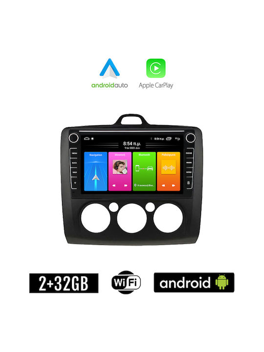 Kirosiwa Car Audio System for Ford Focus 2004-2011 (Bluetooth/USB/WiFi/GPS/Apple-Carplay/Android-Auto) with Touch Screen 8"