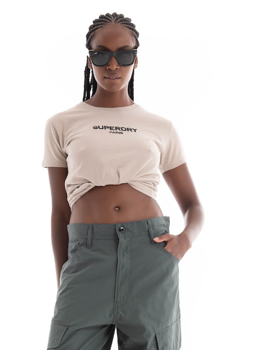 Superdry Luxe Logo Women's Athletic Crop T-shir...