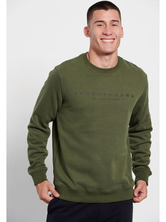 Funky Buddha Herren Sweatshirt Pine Green