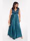 Korinas Fashion Maxi Evening Dress Blue