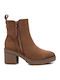 Wildleder Stiefeletten Damen Braun