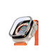 Tempered Glass Silikonhülle in Schwarz Farbe für Apple Watch Ultra 49mm