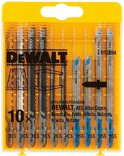 DEWALT Jig Saw Blade for Wood 10pcs DT2294