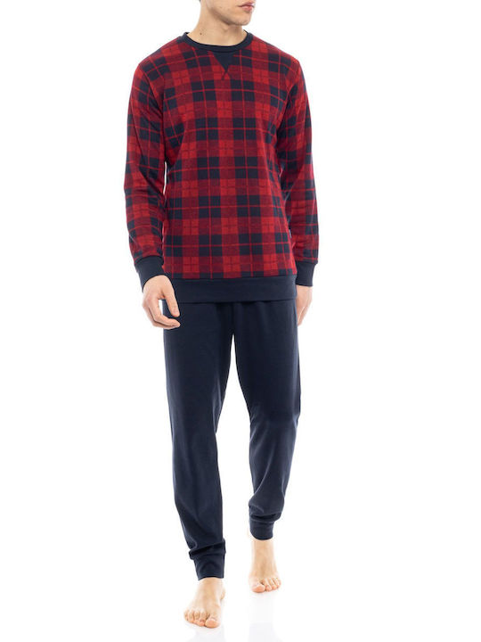 Ulisse Men's Winter Pajamas Set Red