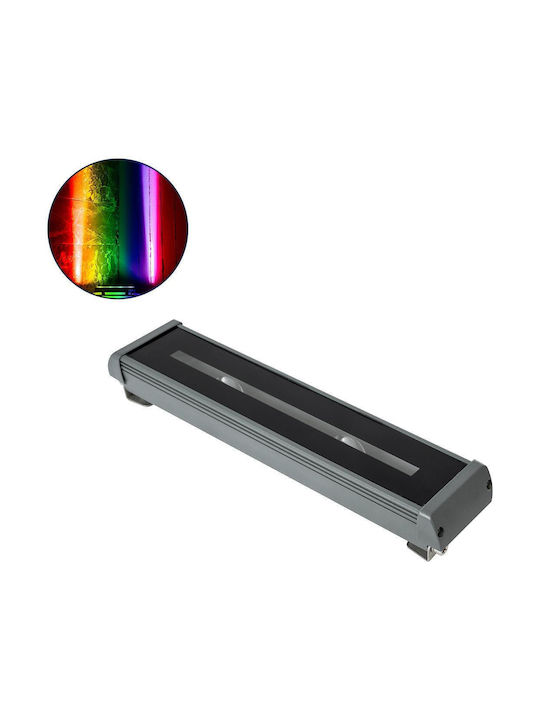 GloboStar Lampa De Podea Pentru Exterior LED Mașină De Spălat Pe Perete 18W RGBW IP67 Gri