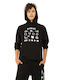 Kinder-Sweatshirt mit Kapuze Schwarz