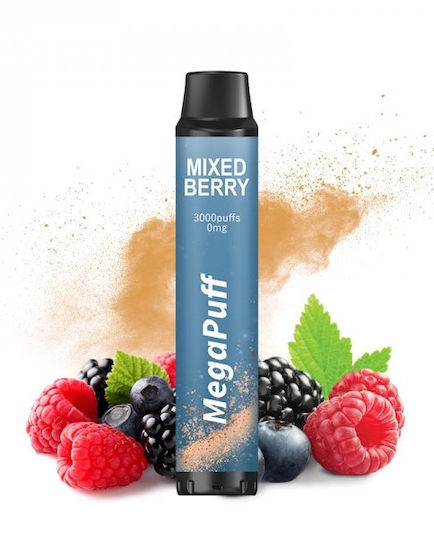 MegaPuff MegaPuff Einweg-E-Zigarette 3000 Einweg-E-Zigaretten Mixed Berry ohne Nikotin 8ml Lila