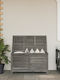 vidaXL Outdoor Storage Box Gray L99xW49.5xH58.5cm