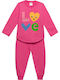 Minerva Kids' Pajamas Winter Fuchsia Sleep Happy Love