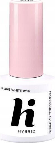 Hi Hybrid Glossy Long Lasting Nail Polish Pure White 114 5ml