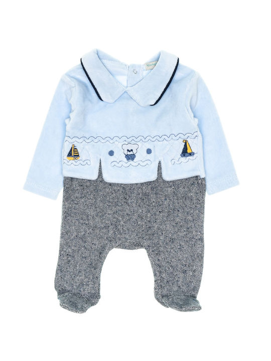 Nanon Baby Baby-Strampler Hellblau