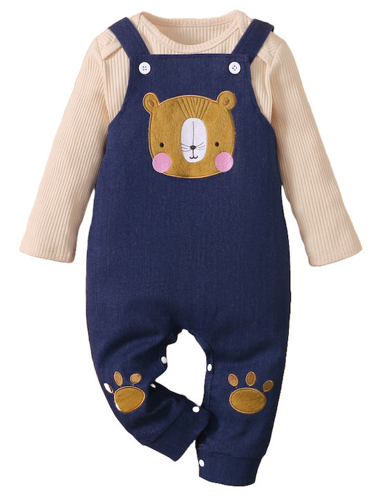 TakTakBaby Kids Set with Pants 2pcs Navy Blue