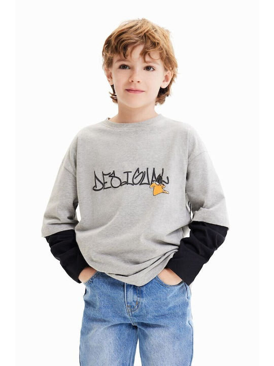 Desigual Kids Blouse Long Sleeve Gray