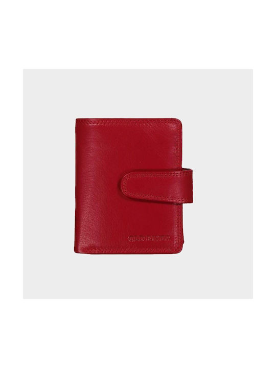 Old River Small Leather Women's Wallet with RFID Red