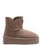 Nordic V.2 Women's Ankle Boots with Fur Brown