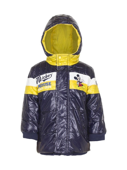 Παιδικό Casual Μπουφάν με Κουκούλα Κίτρινο Mickey Mouse