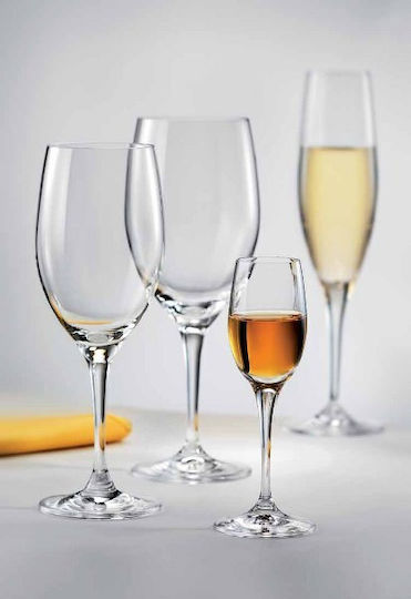 24home.gr Set Glasses for White Wine Made of Glass Goblet 6 Pieces