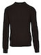 Solid Herren Langarm-Pullover Braun