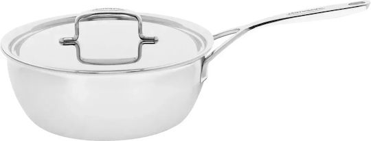 Demeyere Stainless Steel Saute Pan with Lid 24cm