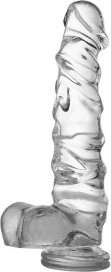 DMM MAA Glass Dildo With Suction Cup Transparent