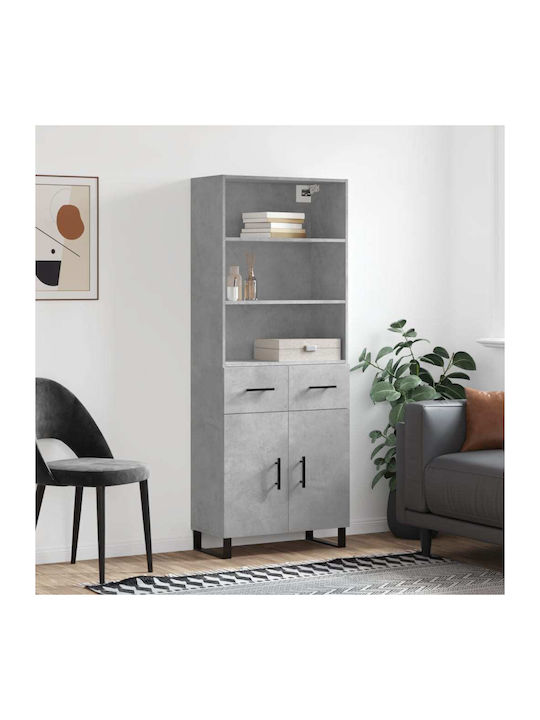 Bibliothek Grey 69.5x34x180cm