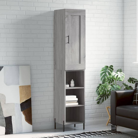 Bibliothek Grau 34.5x34x180cm