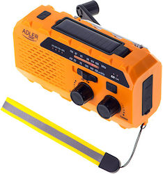Adler AD-1197 Tragbares Radio Solar mit USB Orange