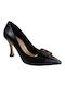 Fardoulis Leather Black Heels