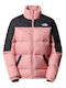 The North Face Diablo Κοντό Γυναικείο Puffer Μπουφάν για Χειμώνα Ροζ