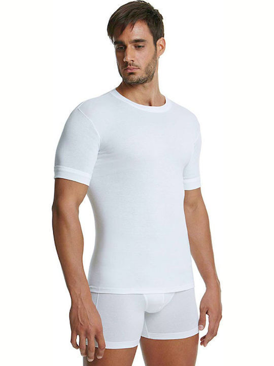 Palco Men's Short Sleeve Undershirts White 2Pack