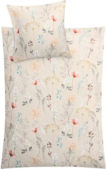 Kleine Wolke Duvet Cover Cotton Single 135x200 Carmilla Ecru