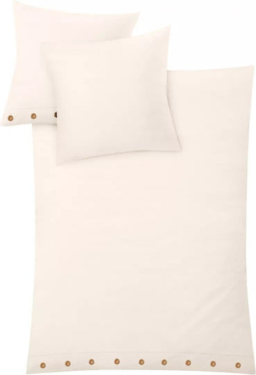 Kleine Wolke Duvet Cover Single 135x200 Leinna Ecru