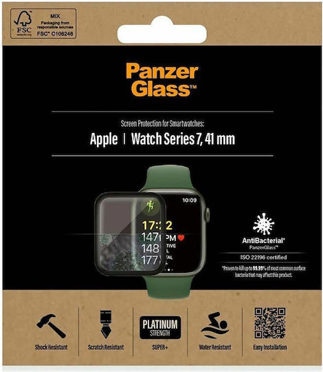 PanzerGlass Curved Tempered Glass για το Apple Watch 7 41mm 1τμχ 2018