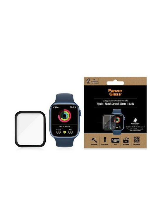 PanzerGlass Curved Gehärtetes Glas für das Apple Watch 7 (45mm) 1Stück 2019