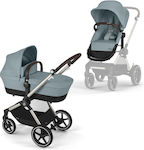 Cybex Lux Adjustable 2 in 1 Baby Stroller Suitable for Newborn Sky Blue