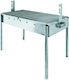 Galvanized Charcoal Grill 70cmx40cm
