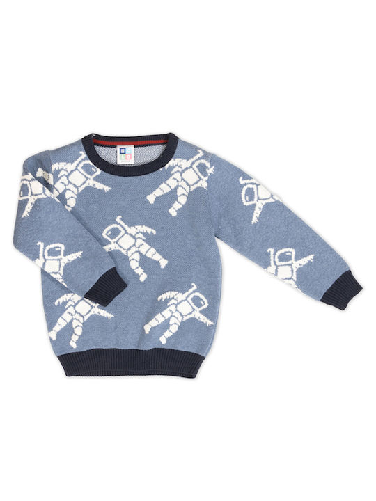 New College Kinderpullover Langarm Blau