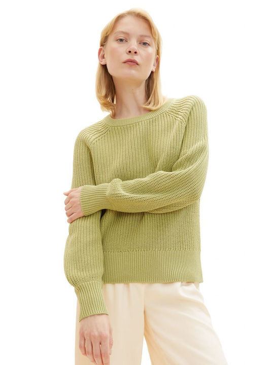 Tom Tailor Women's Long Sleeve Pullover Green