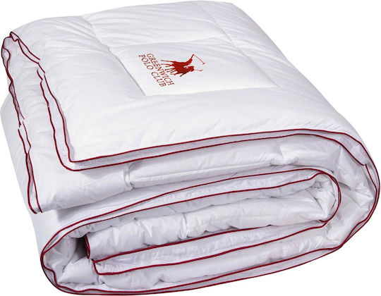 Greenwich Polo Club Duvet Single with Microfiber Filling 160x220cm 2347 White 250 GSMGsm 8.5 togs Togs