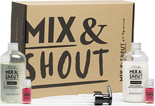 Mix & Shout Routine Protector Комплект за Грижа за Коса с Шампоан 4бр