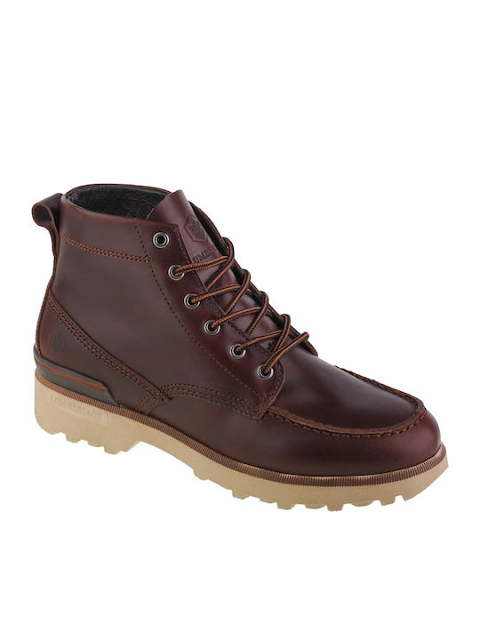 Joel Δερμάτινα Ανδρικά Μποτάκια Dark Brown