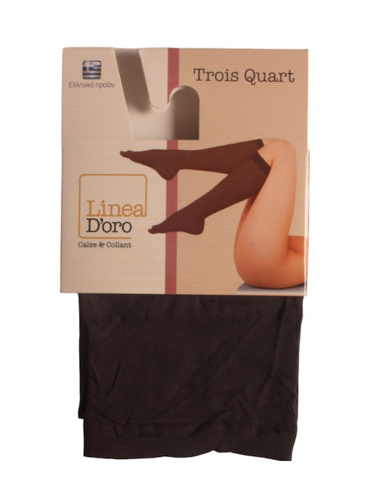Linea D'oro Women's Socks Opaque 50 Den Beige